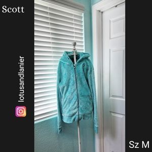 Scott Sports Fluffy Aqua Hoodie Sz Medium
